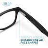 2SeeLife Matte Black TR-90 Large Reading Glasses for Men –
