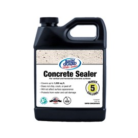 Rain Guard Water Sealers SP-4003 Concrete Sealer Super Concentrate - Water Repellent for Interior or Exterior Concrete - Covers up to 1000 Sq. Ft., 32 oz Makes 5 Gallons, Invisible Clear