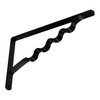 Wake Sangyo TK-112 Hanger Bracket, Shelf Bracket, Black, 8.3 inches