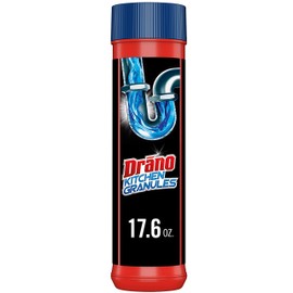 Drano Kitchen Granules Drain Clog Remover and Cleaner, Unclogs blockage from Grease or Cooking Oil, 17.6 oz