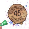 DARO Design - Wooden Disc - 45 Years - Size