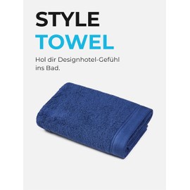 Sowel® Premium Hand Towel 50 x 100 cm, 100% Organic Cotton, Made in Portugal, Navy