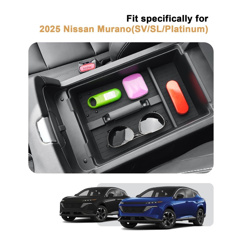 ECOZEN 2026 Murano Center Console Organizer - For 2025-2026 Nissan