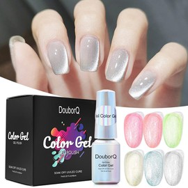 Yorimi 7ml Katzenauge UV Gelpolitur Soak Off Katzenaugen Gel Nagellack Cat Eye Gel Nagellack Magnetische Farbe LED Art Lack Maniküre Geschenkset Kit