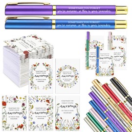 TecUnite 20 Sets Housekeeping Appreciation Gifts Bulk for Women Sometimes You Forget Your Awesome Inspirational Wildflower Notebook Ballpoint Pen Bags for Coworker Employee Medical Assistant
