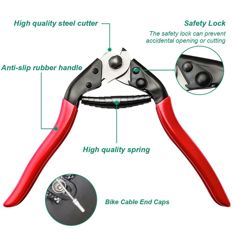 MUQZI Wire Cutter Bicycle Brake Shifter Cable Repair Tool 190MM