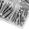 200Pcs Hex Socket Head Cap Screws Nuts Assortment Kit M4