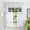 Martha Stewart Bellefield Floral Sheer Window Curtain Valance and Tiers