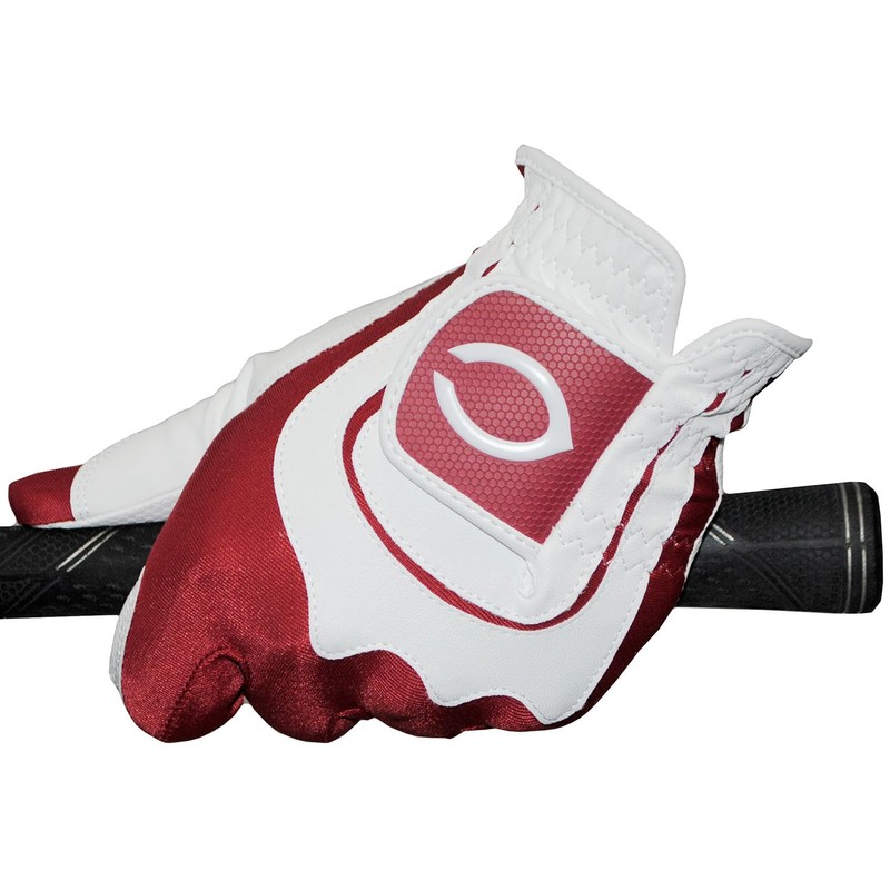 LEZAX HCGL-4609 Hiroshima Toyo Carp Golf Gloves, Left Hand, White