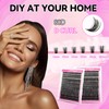 FADLASH DIY Lash Extension Kit Individual Lashes Cluster D Curl