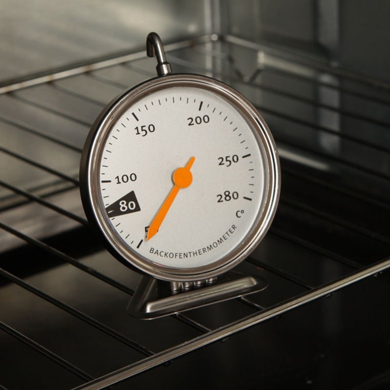 Stainless Steel Oven Thermometer with Hanging Hook Kitchen Tools Precise