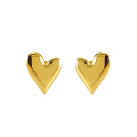 Shejuety Women Earrings Classic Smooth Love Stainless Steel 18K Gold Plated Earrings for Women, Specially Designed for Fashionable Women, Suitable for - Various Festival Jewelry Gifts