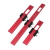 Set of 3 Woodworking Scriber Positioning Scribing Gauge Ruler Aluminum
