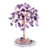 GEFIRE Tree of Life Crystal, 9-10 cm Amethyst Stone Money