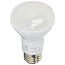 Feit Electric R20DM/850/10KLED/2 R20Dm/850/10Kled/ Dimmable Led Lamp, 45 W, 120 Vac, 450 Lumens, 5000 K, CRI >80, 2.3 in Dia, R20 Watt, White, 3 Piece