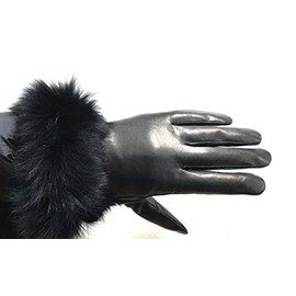 Hima WOMEN'S REAL FOX FUR LEATHER GLOVE'S (7)
