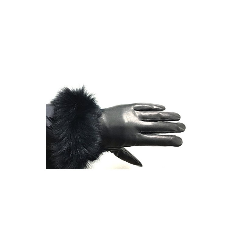 Hima WOMEN'S REAL FOX FUR LEATHER GLOVE'S (7)