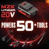 MZK Cordless Leaf Blower,20V Battery Powered Leaf Blower for Lawn
