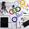 cridoz 6 Rolls 1/8 Whiteboard Tape Thin White Board Tape