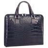 Samantha Look Women's Genuine Leather Briefcase, Made in Italy, Crocodile