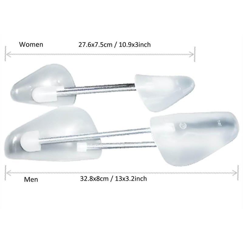 VASANA 2 Pairs of Adjustable Plastic Shoe Stretchers Automatic Support