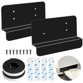 JZHLLA Cabinet Foot Pull Trash Cabinet Handle Trash Drawer Foot Pull for Full Overlay Cabinet Door Hands Free Trash Cabinet Opener for Kitchen, Living Room, Bedroom, Laundry Room(2, Black)