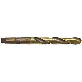 Michigan Drill 210C Series Heavy Duty Super Cobalt Steel Drill Bit, 2 Morse Taper Shank, Spiral Flute, 135 Degrees Notched Point, 33/64" Size (Pack of 1)