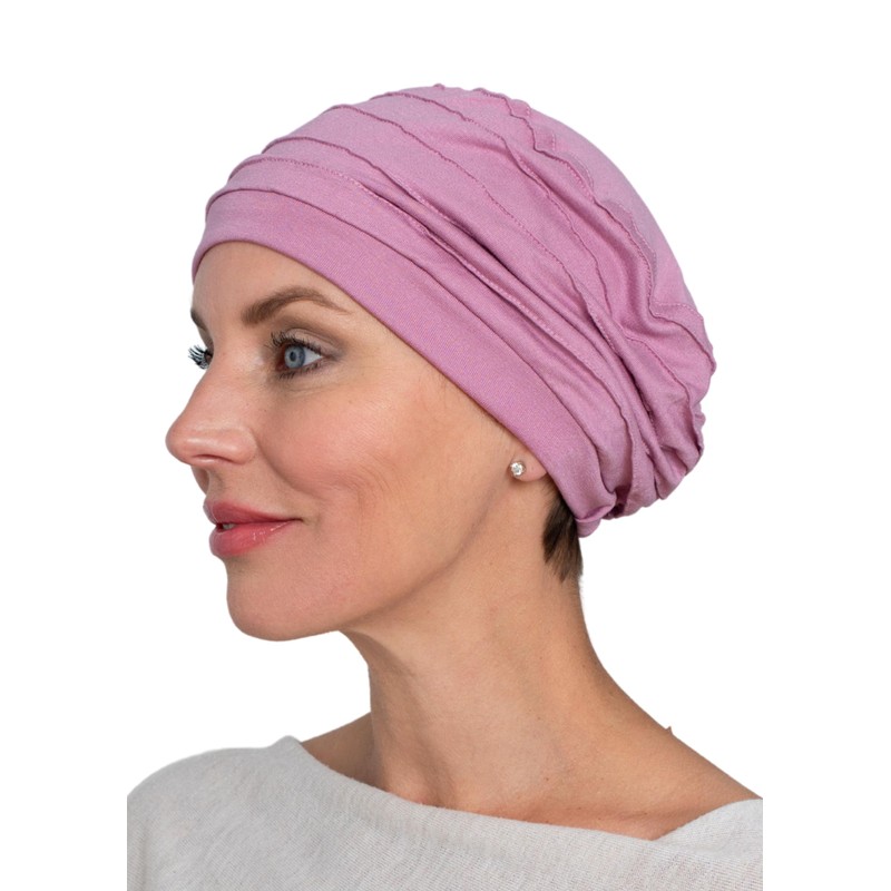 Deresina Harmony Volume Headwear Bamboo Chemo Hat for Women, Powder