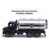 3pcs 1:50 Truck Model Toy Set Pull Back Recovery Tanker