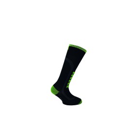 Eurosock Kids' Silver Lite Jr Ski Socks, Black, XS(2-Little 4 Big