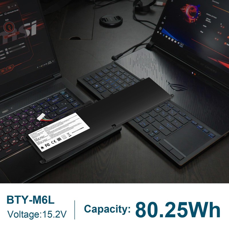 BTY-M6L MS-16Q2 MS-16Q3 Laptop Battery Compatible with MSI GS65 GS75
