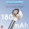 QHQ Ice Cooling Handheld Fan, Refrigerating Ice Cooling Pad Built-in