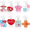 8 Pairs Nurse Earrings for Women Medical Theme Acrylic Earrings