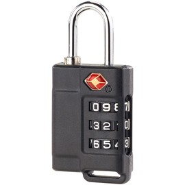 PEARL Suitcase Lock: Travel Suitcase & Luggage Lock, 3-Digit Combination Code, TSA Certified (TSA Lock, Travel Lock, Padlock)