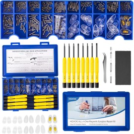 HQVOIC Store Upgraded All-in-One Magnetic Eyeglass Repair Tool Kit with Screws, Glasses Fixin