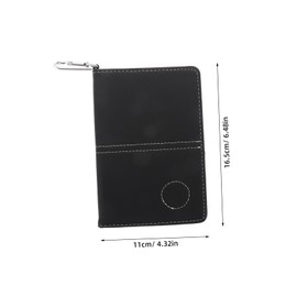 Kisangel Pu Leather Golf Scorecard Holder Stylish Scorebook for Golfing Supplies Easy to Carry Notebook