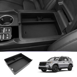 Center Console Organizer Compatible with 2023 2024 2025 Honda Pilot & 2024 2025 Ridgeline & 2024 2025 2026 Honda Passport Accessories Armrest Console Organizer Armrest Organizer Insert Tray (Black B)