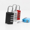 HSL 10 4-Digit Combination Padlock with Security Hook for School Lockers, Cabinets, and Luggage Blue Wire 2ea