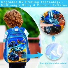 UFNDC Toddler Backpack for Boys, Kids Cute Truck Preschool Bookbag, Kindergartenschool Bag
