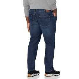 Vertx Defiance Mens Tactical Jeans, Stretch, Relaxed Fit Heavy-Duty Pants with 11 Pockets for EDC CCW Outdoor Gear, Dark Stonewash, 32W x 32L US