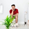 Relaxdays 4 x Toilet Brush, Replacement, Removable Brush Head, Toilet