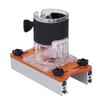 Woodworking Router Base with Transparent Cover Milling Cutter Slotting Bracket