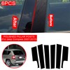 GUDFBALE 6PCS Polished Pillar Posts Fit for Jeep Compass 2007-2015