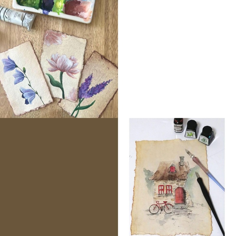 Papel de acuarela, 8 x 6 pulgadas, papel de acuarela