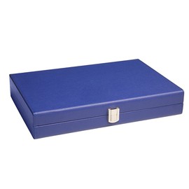 13-inch Premium Backgammon Set - Travel Size - Indigo Blue Board