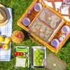 Betinyar 4pcs Stainless Steel Food Containers with Lids, Reusable Food