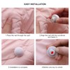 MQUPIN Quilt Fixing Clips,16 Pcs Duvet Cover Clips,Mushroom Round Fixing