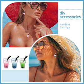 YionZian 30 Mini Boba Charms - Colorful Milk Tea Cup Keychains (19x12mm, DIY Jewelry & Earring Keychain)