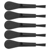 20pcs Black Handle Black Hair Sound Aid Cleaning Brush Professional