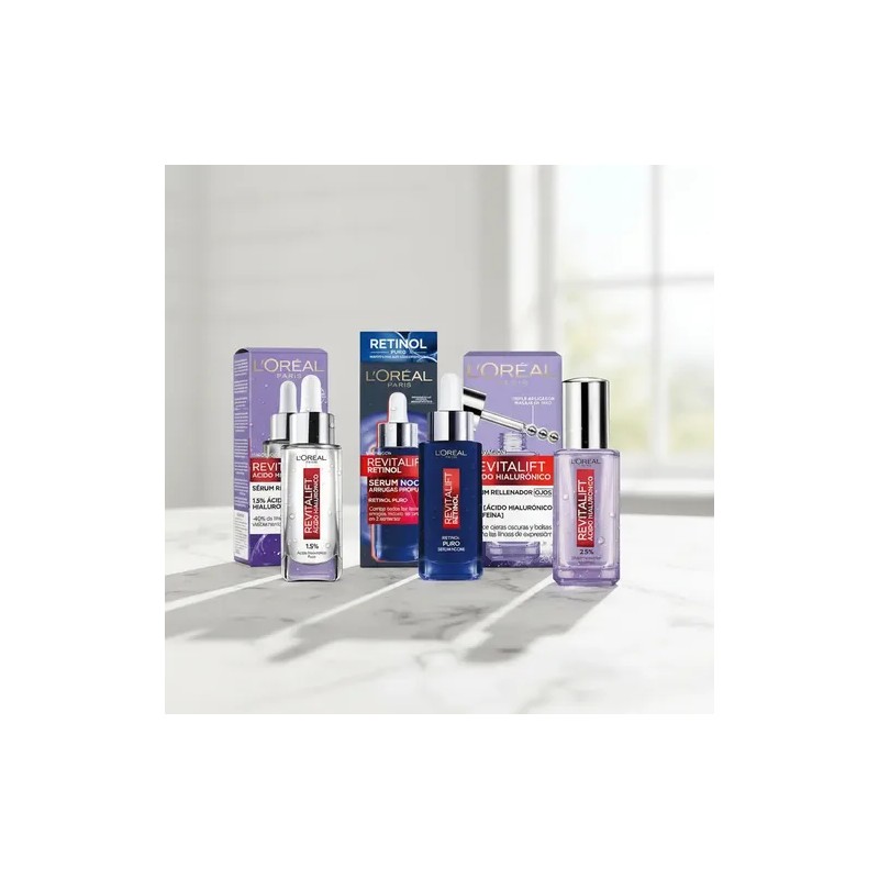 Kit Loreal Serums Dia Y Noche - Ácido Hialurónico Retinol